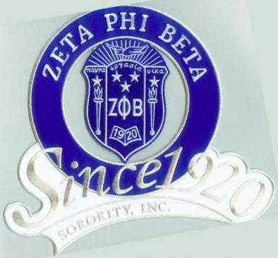 Zeta Phi Beta Shield/Since 1920 Patch